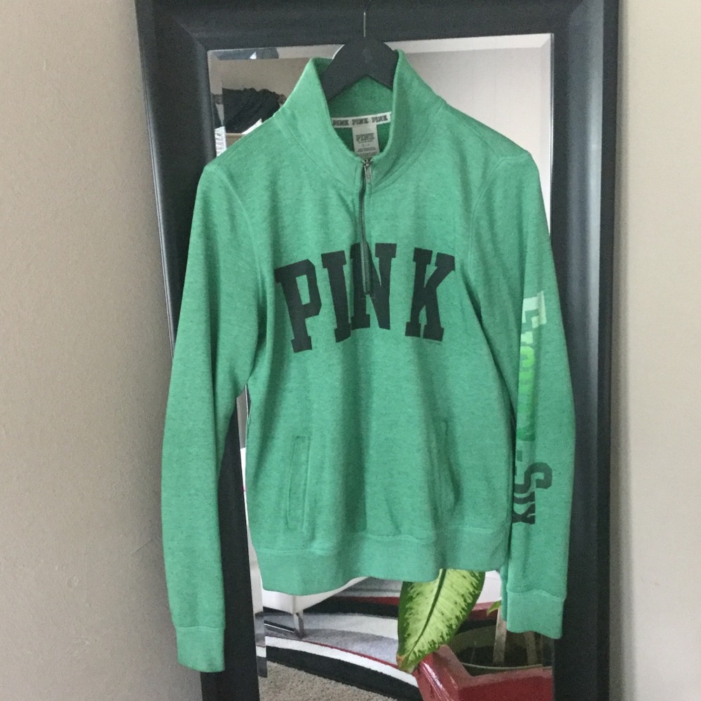 Olive Green ‘PINK’ Sweatshirt